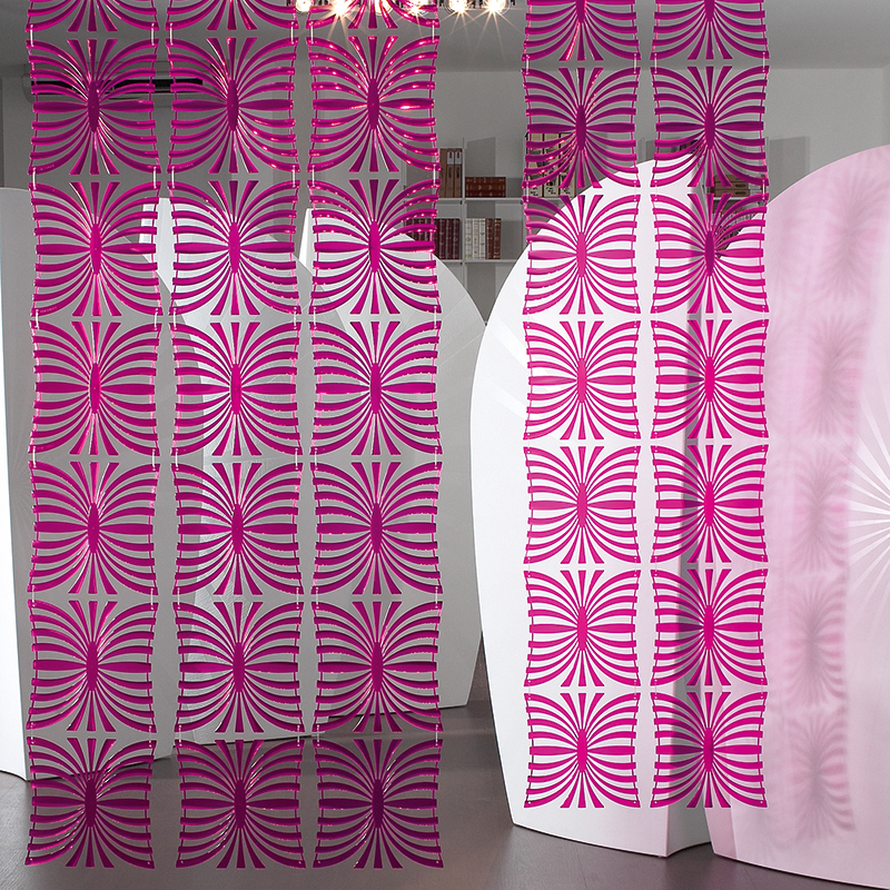 VedoNonVedo Mariposa élément décoratif pour meubler et diviser les espaces - Fuchsia transparent 2